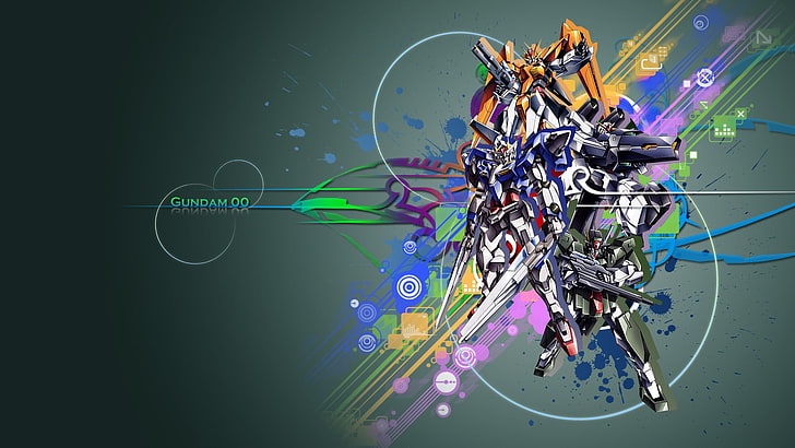 Gundam, mech, Mobile Suit Gundam 00, technology, connection, HD wallpaper