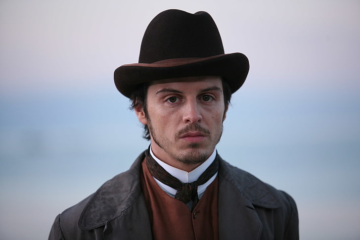 men's dark-brown fedora hat, the series, cowboy, Wild West, Sherlock, HD wallpaper