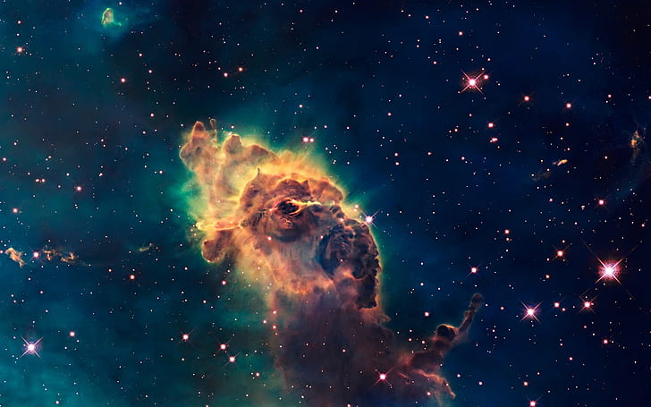 Hubble telescope, universe, stars, nebula, HD wallpaper