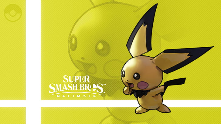 Video Game, Super Smash Bros. Ultimate, Pichu (Pokémon), HD wallpaper