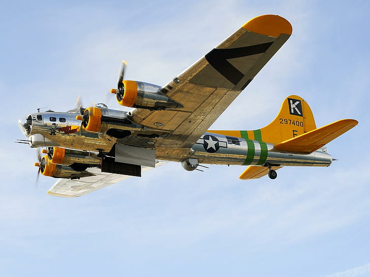 B17 Flying Fortress - Fuddy Duddy, airplane, wwii, classic, boeing, HD wallpaper