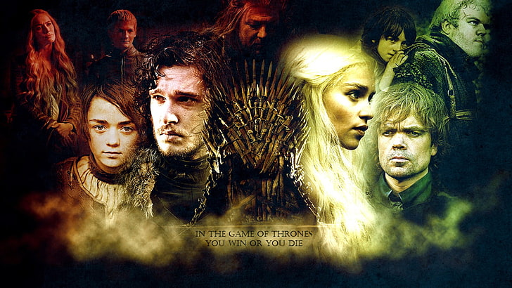 Game of Thrones, quote, Cersei Lannister, Arya Stark, Iron Throne, HD wallpaper
