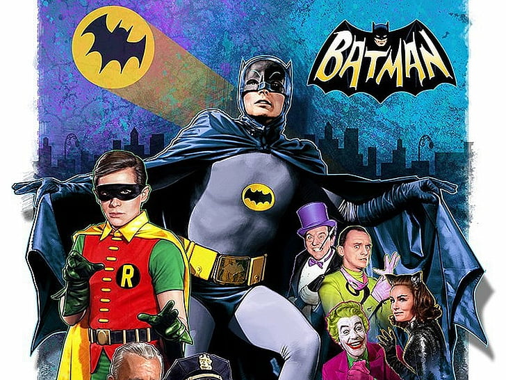Batman, Catwoman, Joker, Penguin (DC Comics), Riddler, Robin (DC Comics)
