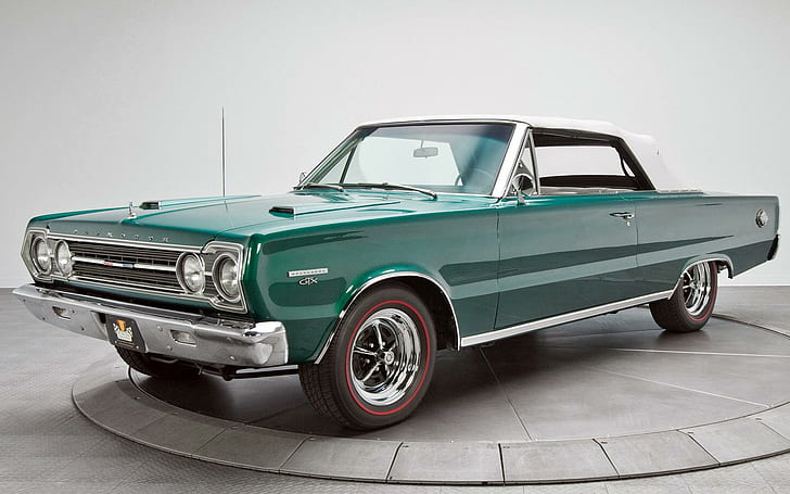 Plymouth Belvedere GTX 440, green muscle car, cars, 1920x1200