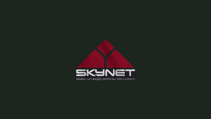 skynet, red, sign, triangle shape, no people, copy space, communication