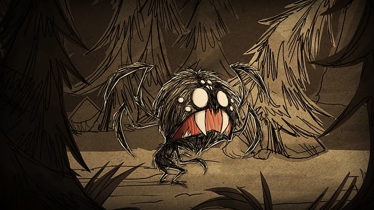 Don't Starve, Webber, spider, PC gaming, video games, creature, HD wallpaper
