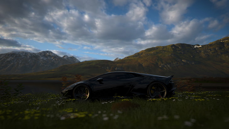 Forza, Forza Horizon 4, video games, screen shot, cloud - sky