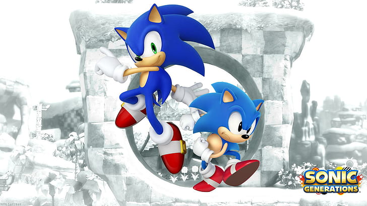 Download Sonic the Hedgehog zips past danger at lightning speed   Wallpaperscom