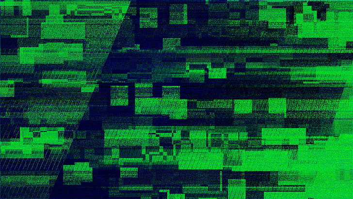 green wallpaper, glitch, noise, stripes, full frame, backgrounds, HD wallpaper