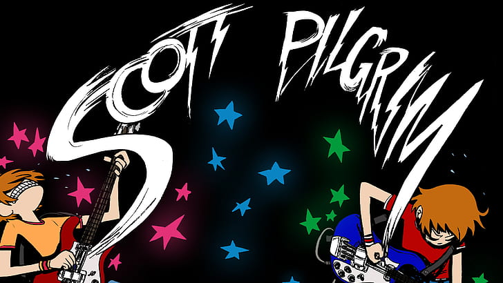 Scott Pilgrim HD, cartoon/comic, HD wallpaper