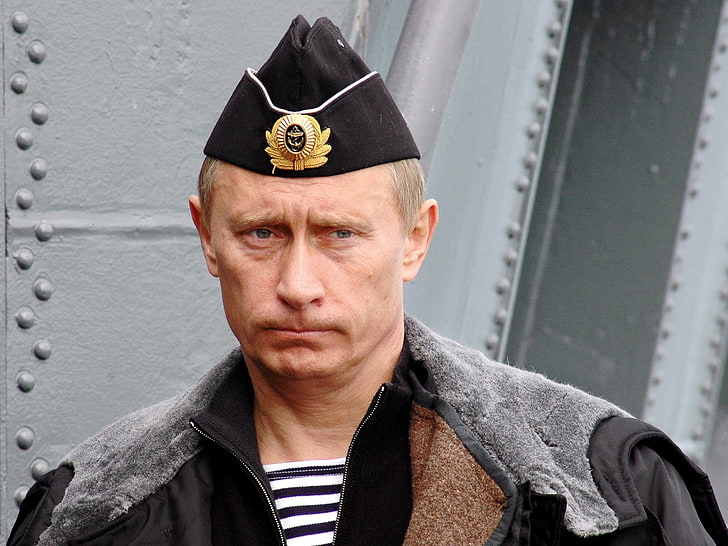 black zip-up jacket, vladimir putin, president, russia, military uniforms, HD wallpaper