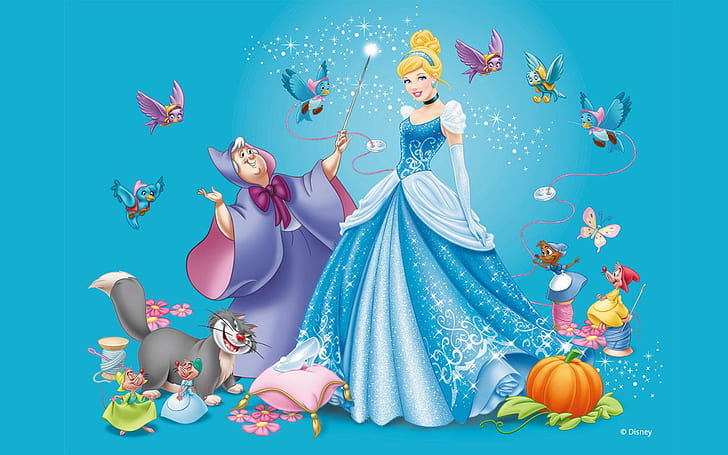 Cinderella Disney Princess And Fairy Godmother Images For Desktop Wallpapers Hd 1920×1200