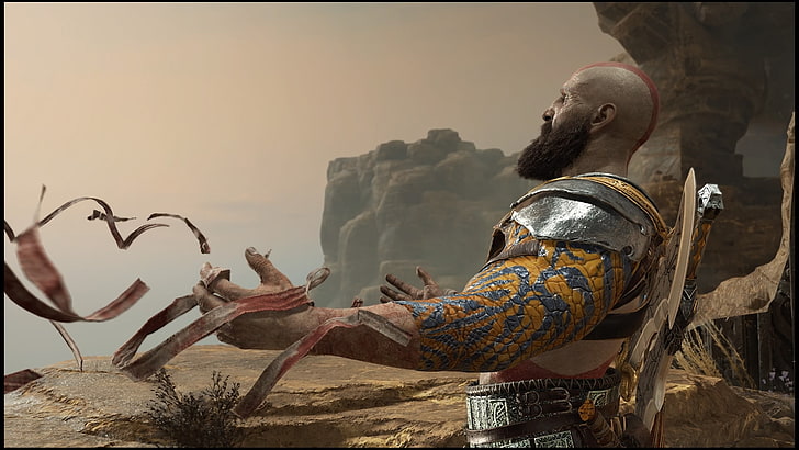 God of War, God of War (2018), Kratos, PlayStation 4, one person, HD wallpaper