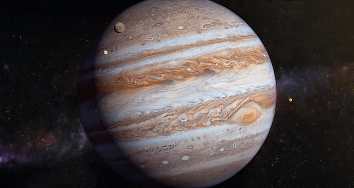 HD wallpaper: planet wallpaper, stars, Jupiter, solar system, satellites,  gas giant | Wallpaper Flare