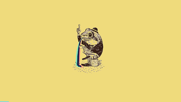 HD wallpaper: black frog artwork, background, Wallpaper, toad, yellow,  studio shot | Wallpaper Flare