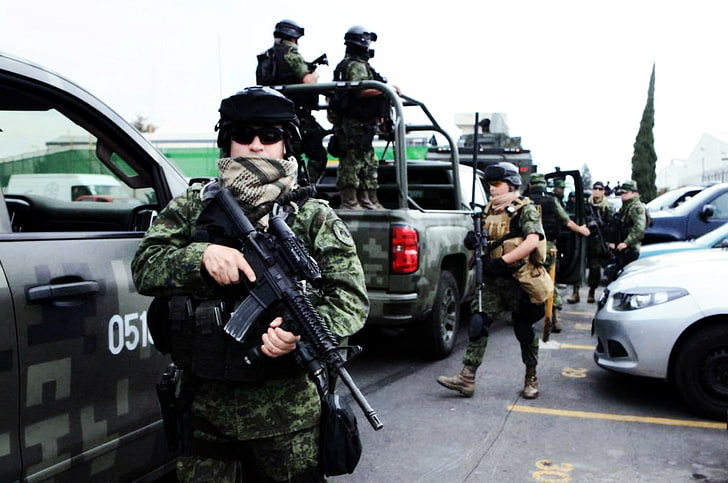 Mexico, Mexican soldier, Mexican police, army, military, M4