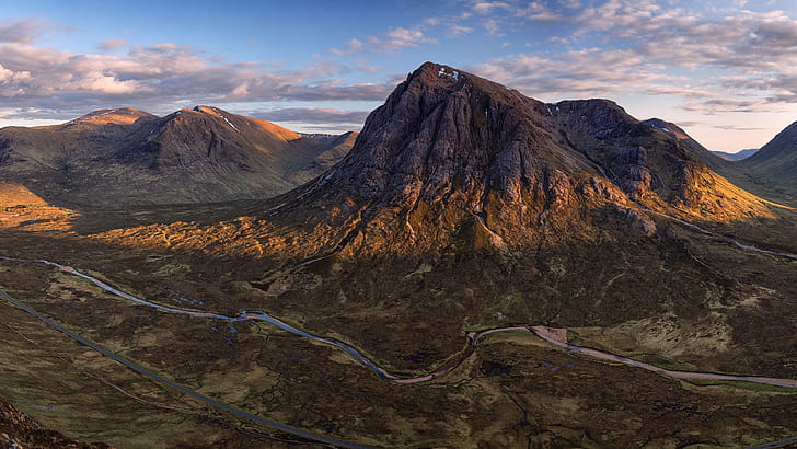 glencoe, scotland, ballachulish, united kingdom, valley, landscape, HD wallpaper
