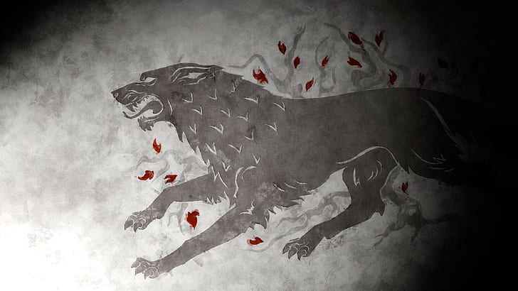 Game of Thrones, wolf, A Song of Ice and Fire, House Stark, HD wallpaper