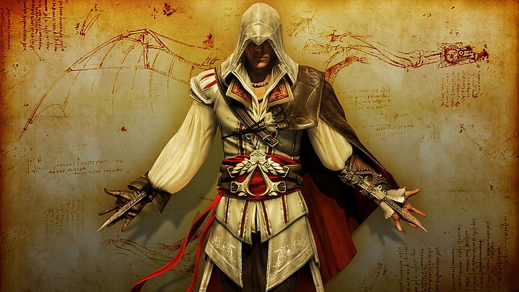 assassins creed pictures for large desktop, indoors, front view, HD wallpaper