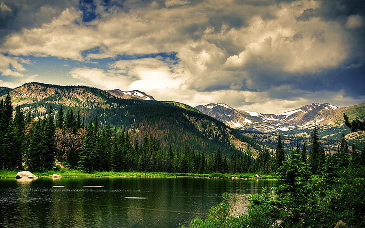 landscape, nature, Canada, scenics - nature, mountain, water, HD wallpaper