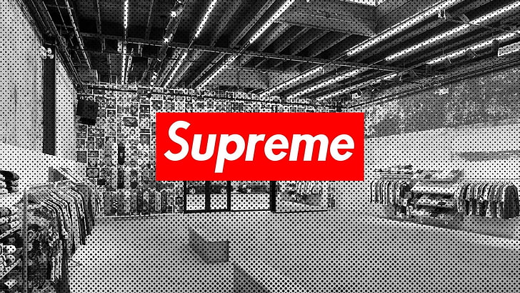 Products, Supreme, Supreme (Brand), red, communication, text, HD wallpaper