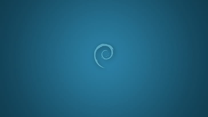Linux, operating systems, blue, Debian, Unix, simple, minimalism, HD wallpaper