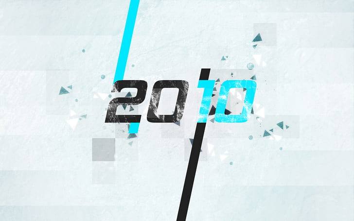 particles, grey, blue, black, new year, 2010, HD wallpaper