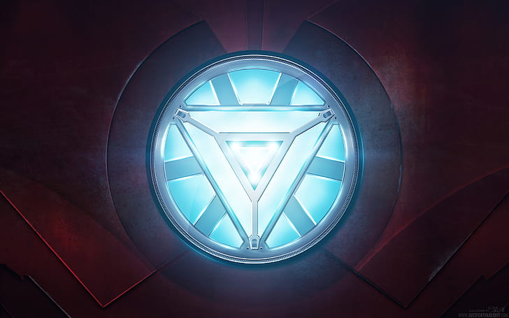 new iron man chest symbol outline
