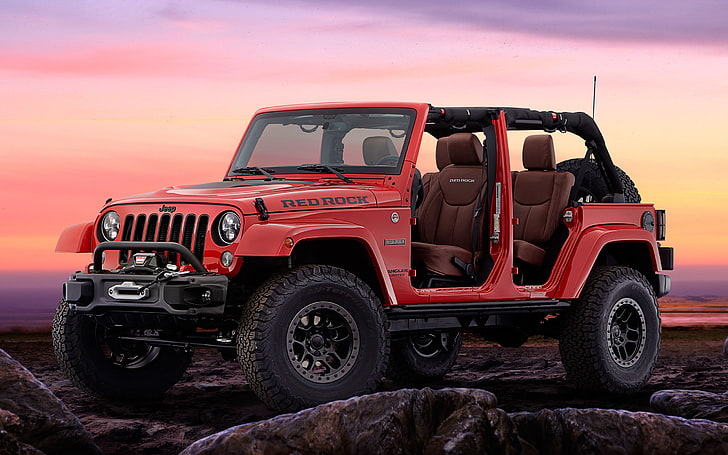 Jeep Wrangler Red Rock Concept, transportation, land vehicle, HD wallpaper