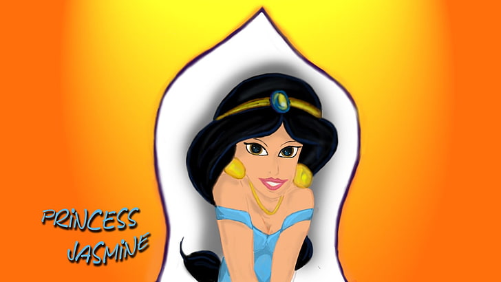 princess jasmine, Disney princesses, Photoshop, digital art, HD wallpaper
