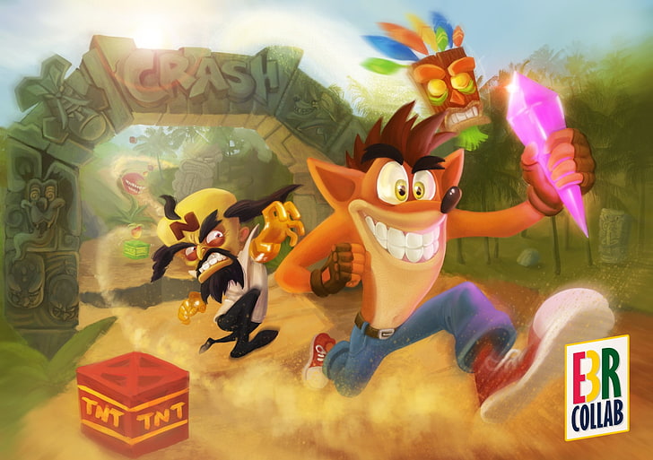Video Game, Crash Bandicoot, Aku Aku (Crash Bandicoot), Crash Bandicoot (Character)