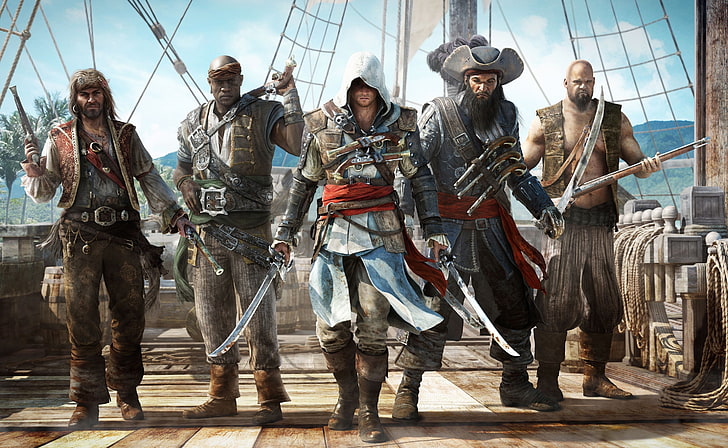 Assassins Creed IV Black Flag, Assassin's Creed 4 Black Flag digital wallpaper, HD wallpaper