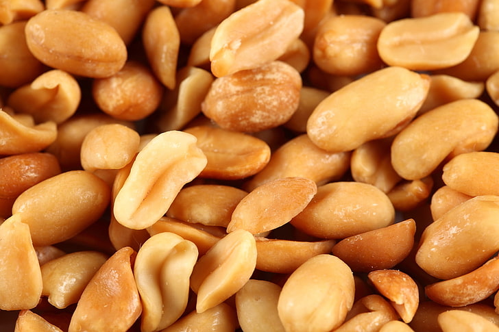 peanuts, tree nuts, tasty, food, close-up, food And Drink, heap, HD wallpaper