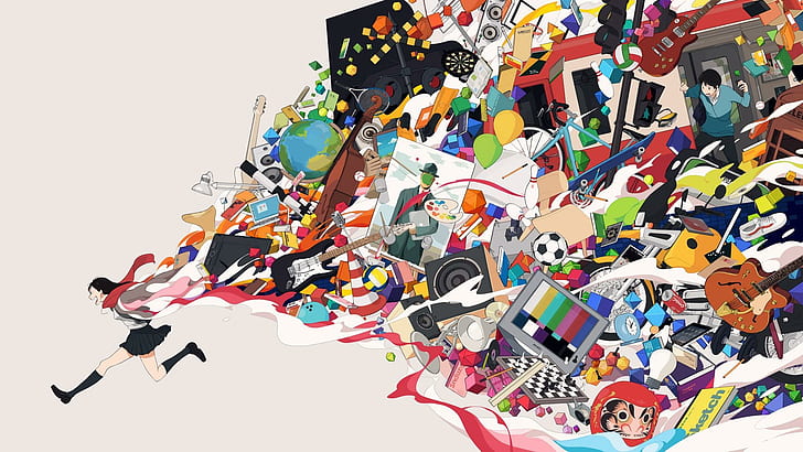 HD wallpaper: illustration, art, cartoon, graphic design, graphics, anime |  Wallpaper Flare