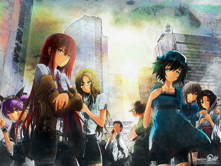 Steins;Gate, Makise Kurisu, Amane Suzuha, Shiina Mayuri , Faris Nyannyan, HD wallpaper