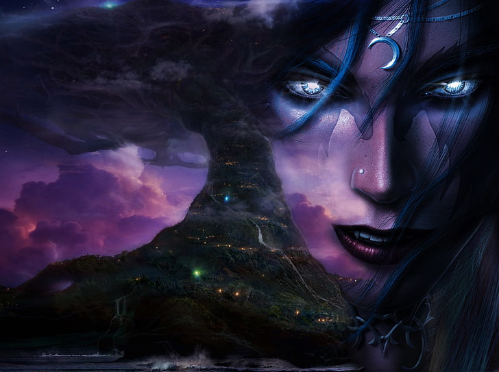 HD wallpaper: Frozen Throne, Night Elves, Warcraft III, video games,  portrait | Wallpaper Flare