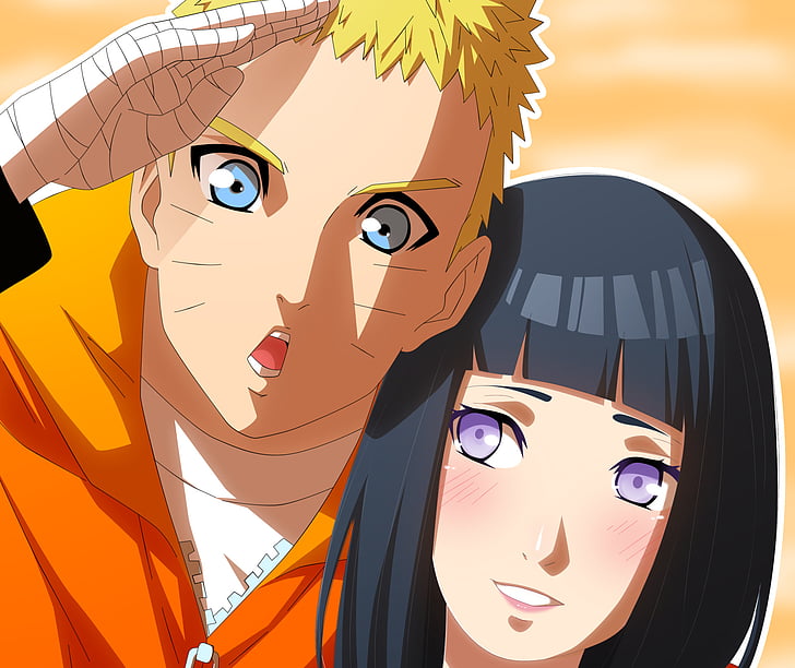 Anime, Naruto, Hinata Hyūga, Naruto Uzumaki, HD wallpaper