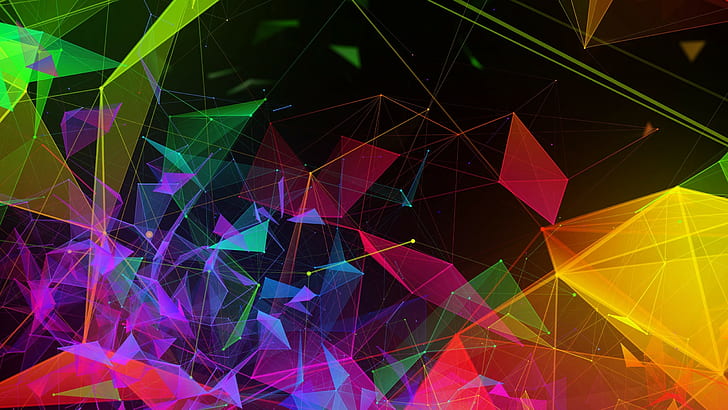 Razer Phone 2, abstract, colorful, HD, HD wallpaper