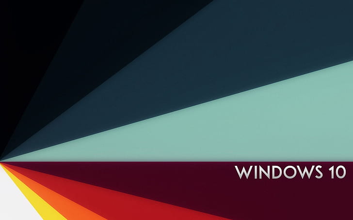 Windows 10, abstract background HD wallpaper