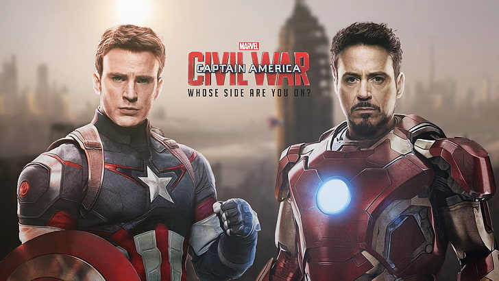 Marvel Captain America Civil War movie wallpaper, Iron Man, Tony Stark, HD wallpaper