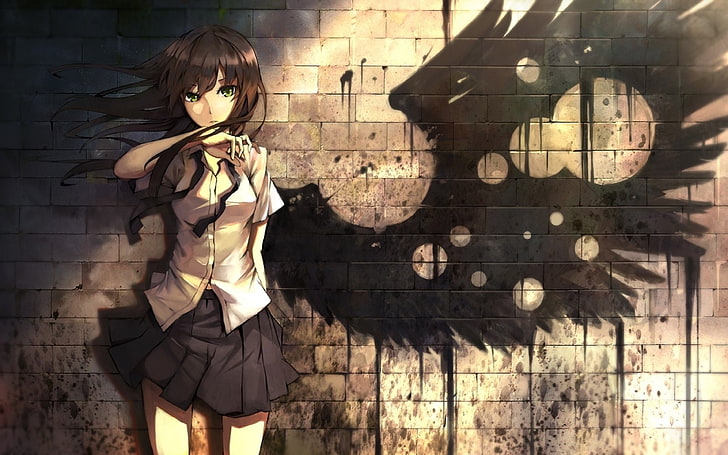 Nightcore Angel, shotgun, with, one person, real people, standing, HD wallpaper