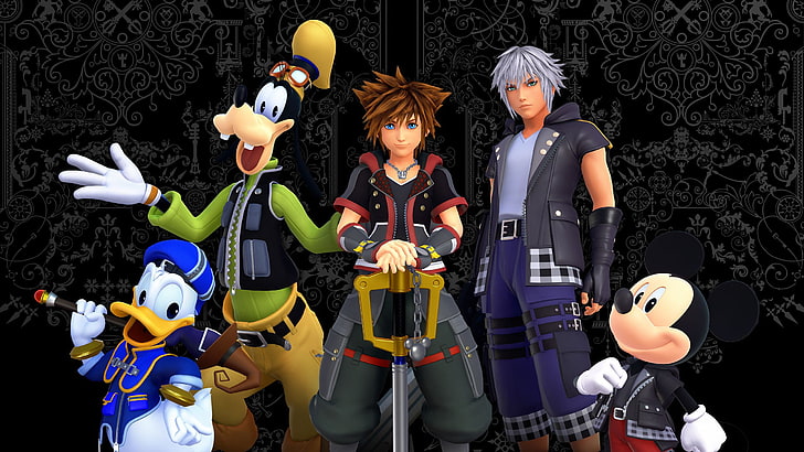 Kingdom Hearts 3, Sora (Kingdom Hearts), Mickey Mouse, Donald Duck, HD wallpaper