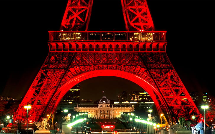 Eiffel Tower at Night, eifel tower, HD wallpaper