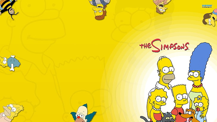 The Simpsons, Homer Simpson, Marge Simpson, Bart Simpson, Lisa Simpson, HD wallpaper
