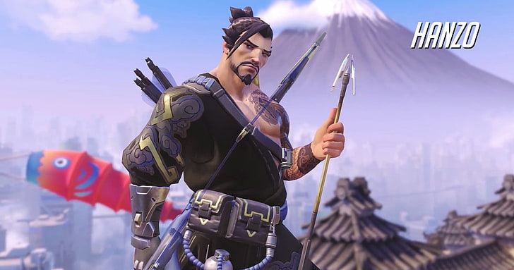 Overwatch Hanzo, video games, Hanzo (Overwatch), one person, young adult, HD wallpaper
