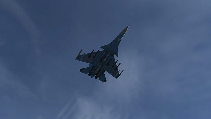 The sky, The game, The plane, fighter, Russia, BBC, Su-30, Sukhoi, HD wallpaper