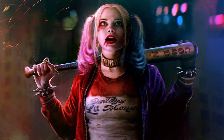 Margot Robbie as Harley Quinn, Suicide Squad Harley Quinn wallpaper