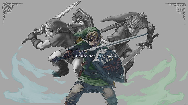 The Legend of Zelda Link wallpaper, tloz, Triforce, Master Sword, HD wallpaper
