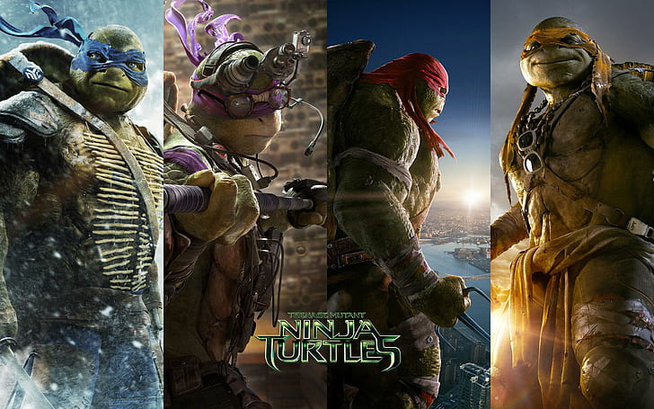 Teenage Mutant Ninja Turtles HD, movies, HD wallpaper