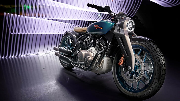 concept bike, royal enfield kx, motorbike, HD wallpaper